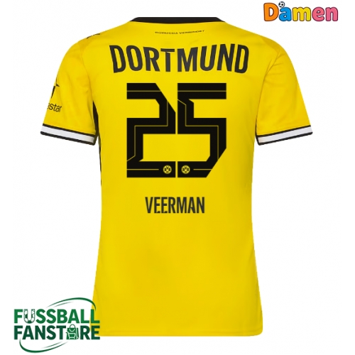 Borussia Dortmund Joey Veerman #25 Replik Heimtrikot Damen 2026-27 Kurzarm